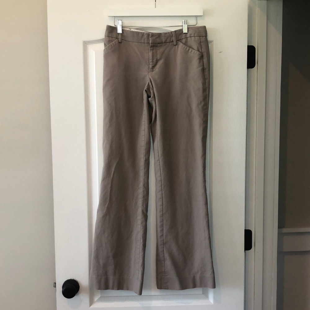 Tan/gray Gap “Perfect Trouser” size 2